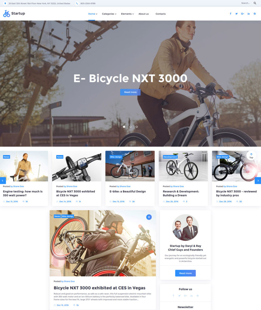 startup - one of the best multipurpose website templates