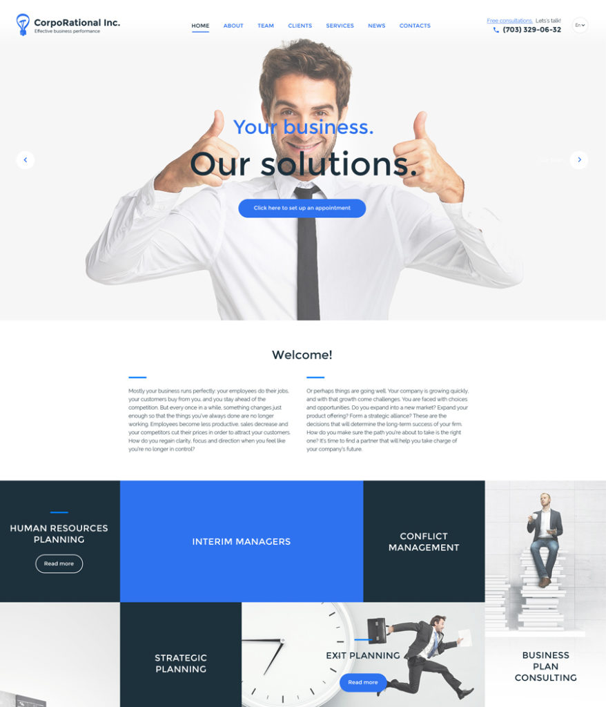 10-corporate responsive HTML5 templates