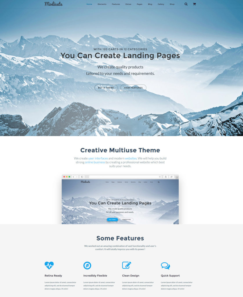 2-modicate responsive HTML5 templates