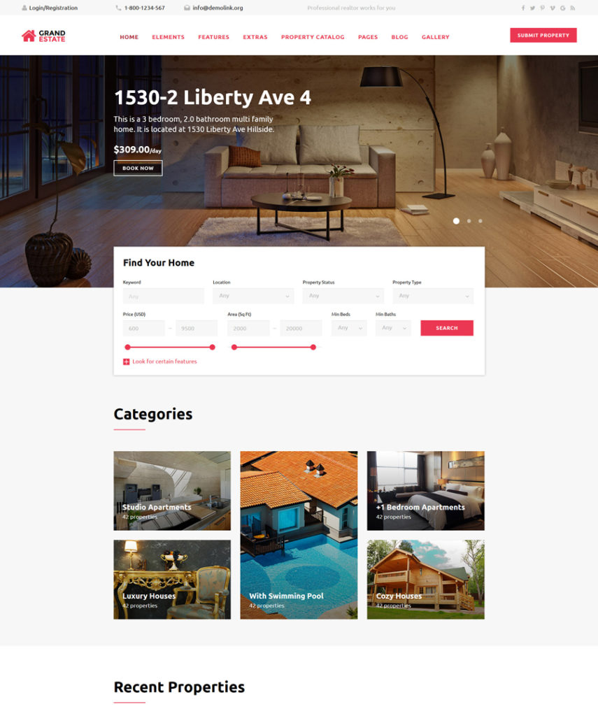 4-grand-estate responsive HTML5 templates