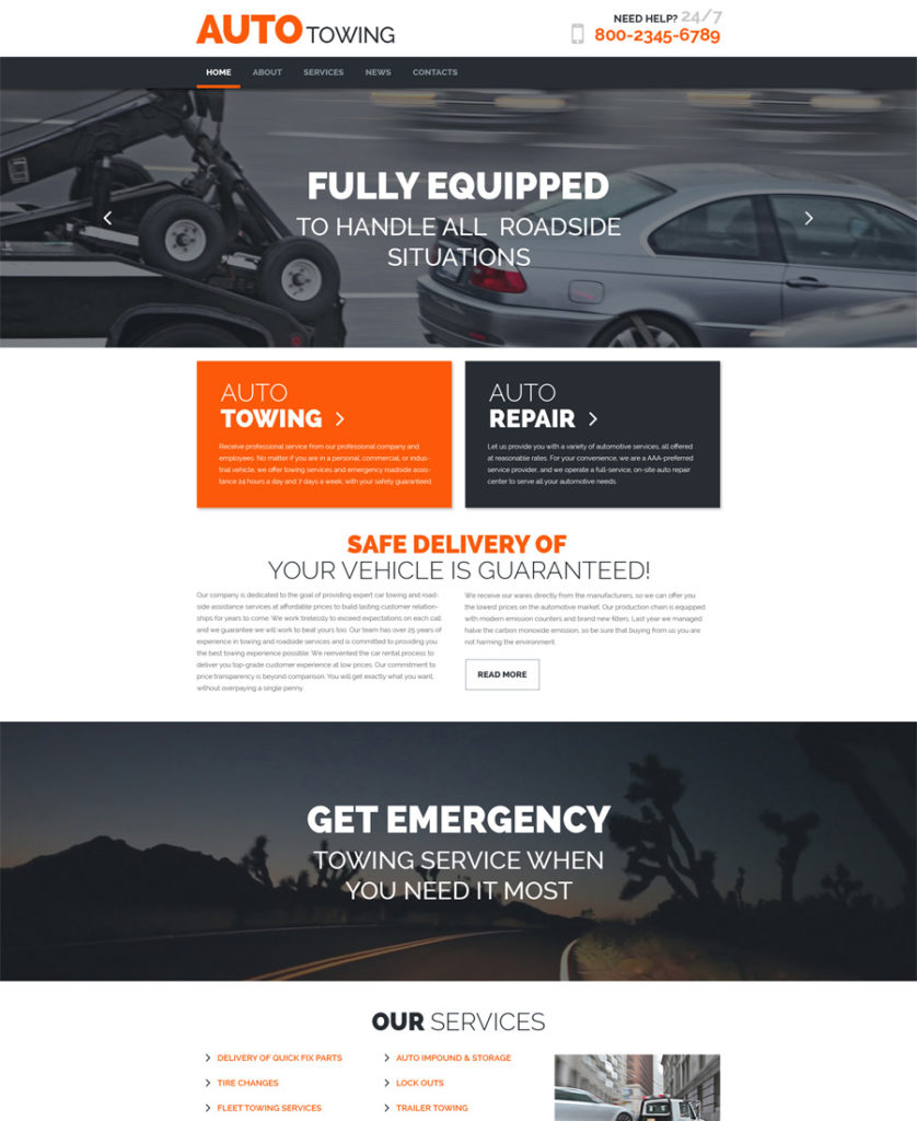 AutoTowing-responsive-WordPress-Theme