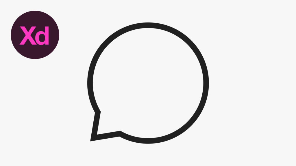 Dansky_Learn How to Draw a Speech Bubble Icon in Adobe XD