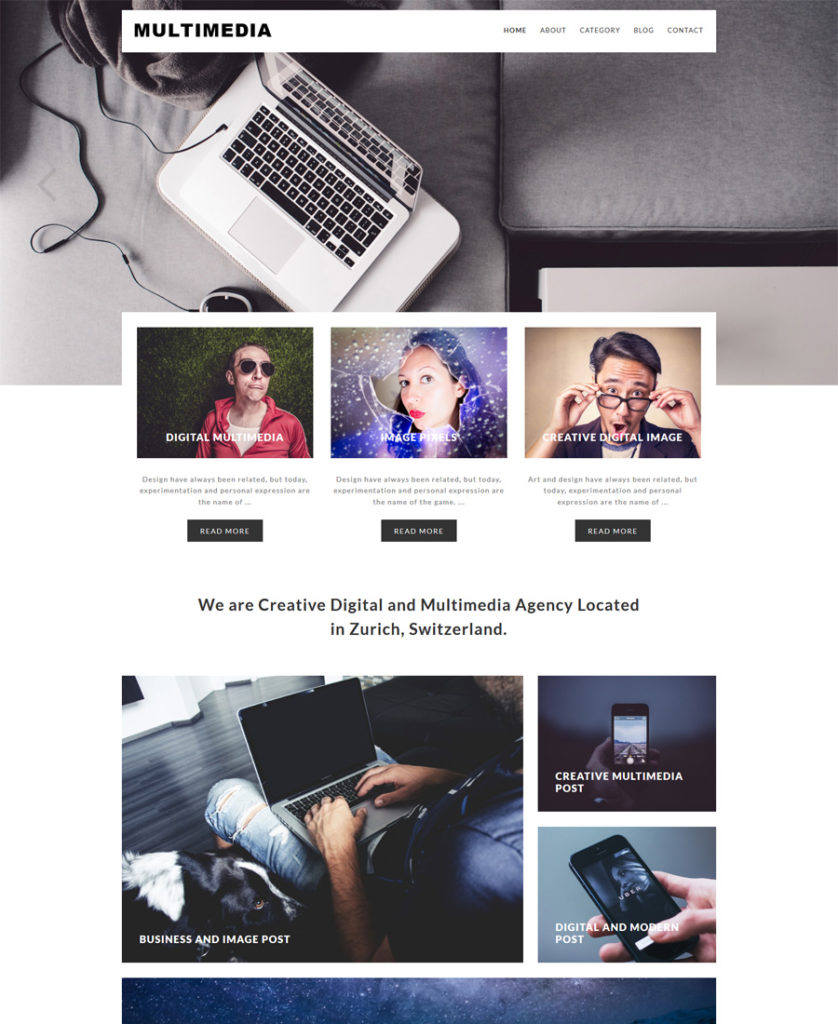 Multimedia-Responsive-WordPress-Theme - responsive WordPress themes