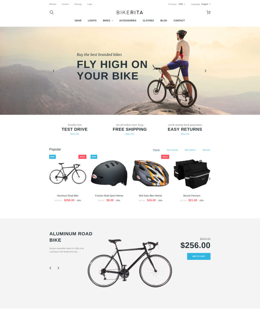 Bikerita - Responsive PrestaShop Theme - responsive eCommerce templates