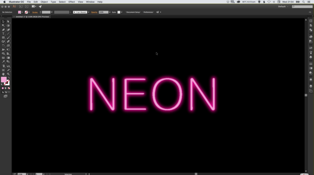create-neon-text-effect-adobe-illustrator-4