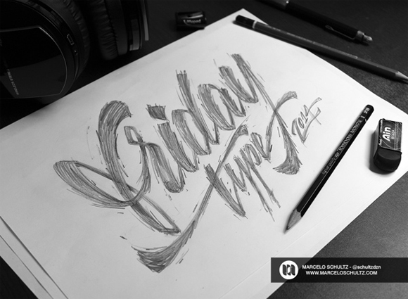 typography sketch books