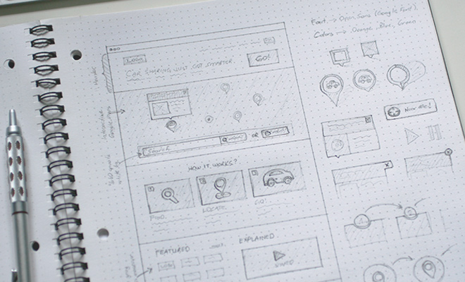 Drafting Tips for Creative Wireframe Sketches