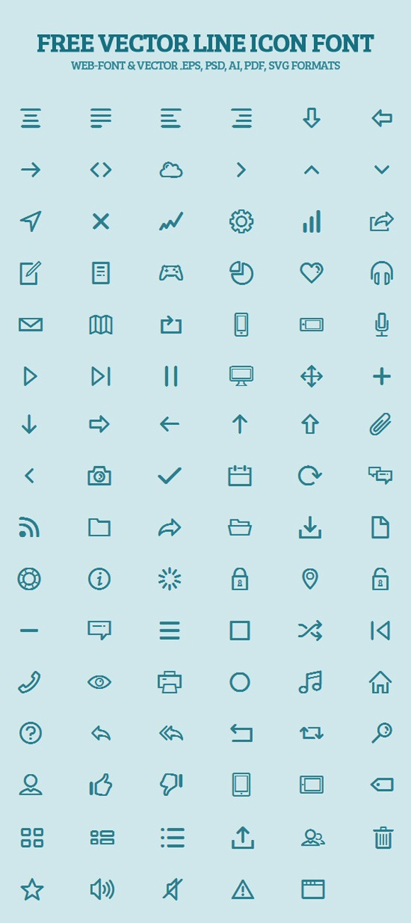 20 Awesome Free Icon Fonts to Use in Your Designs