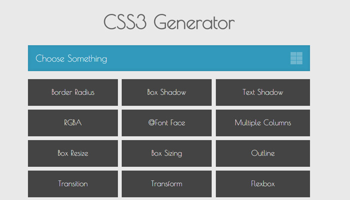 Top Free CSS3 Code Generators