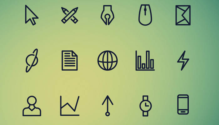 personal dark branded icons