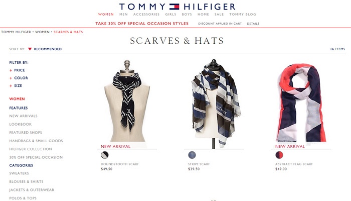 tommy outlet store online