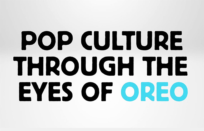 oreo pop culture poster typography