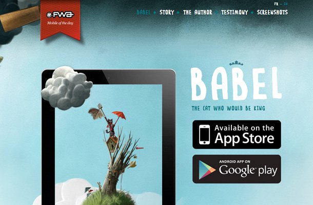 babel cat king ios app landing page