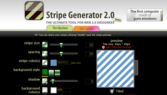 stripe generator webapp