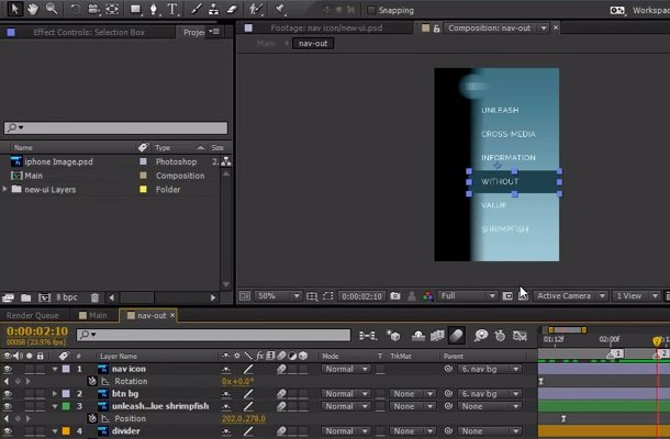 how to after effects website animation prototype