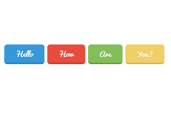 css3 hover effect colorful buttons