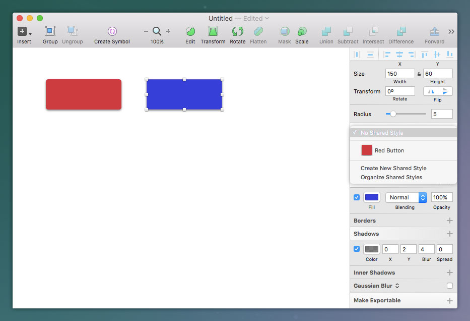 Borrowing styles in Sketch