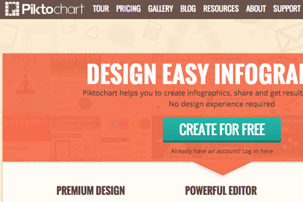 piktochart infographics webapp online tools resources