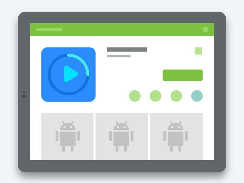 Android app icon preview