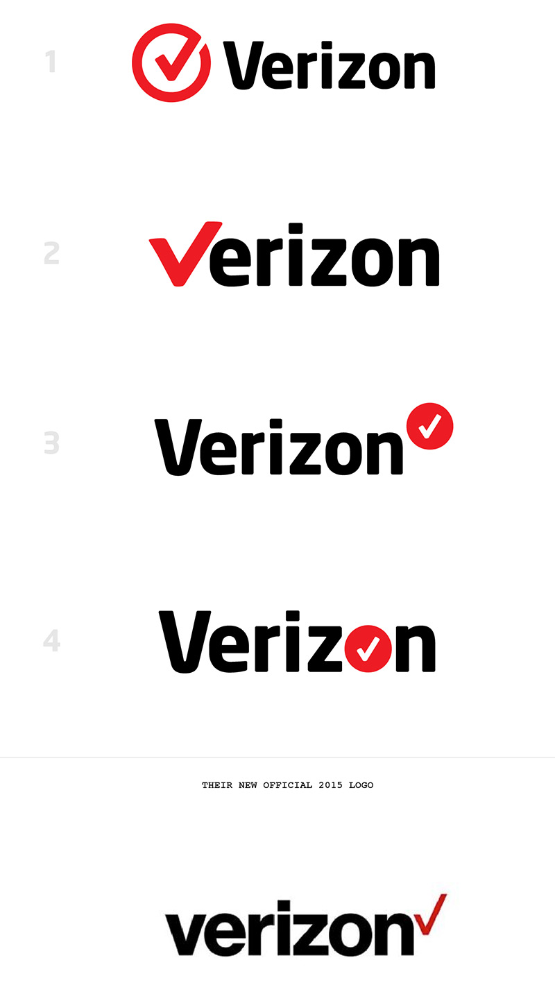 Verizon 2015 rebranding by David Kovalev