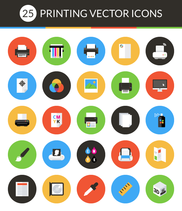 Print Icon Vector Free Download