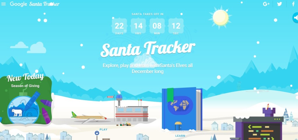 Google Borrows Santa’s Tech To Track His Sleigh – Web Design Ledger