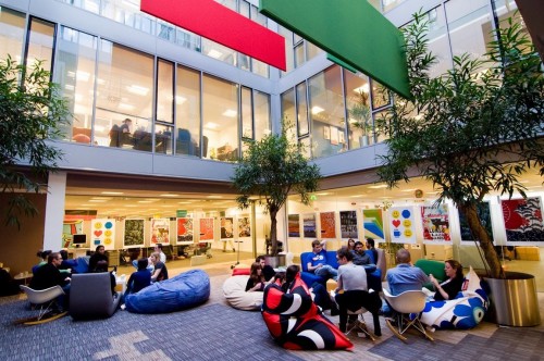 Atrium at Google's Dublin Campus