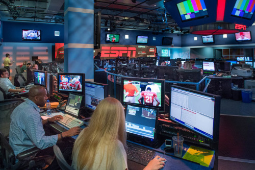 Bristol, CT - August 17, 2013: ESPN's screening room - 6:32 PM (Photo by Rich Arden / ESPN Images)