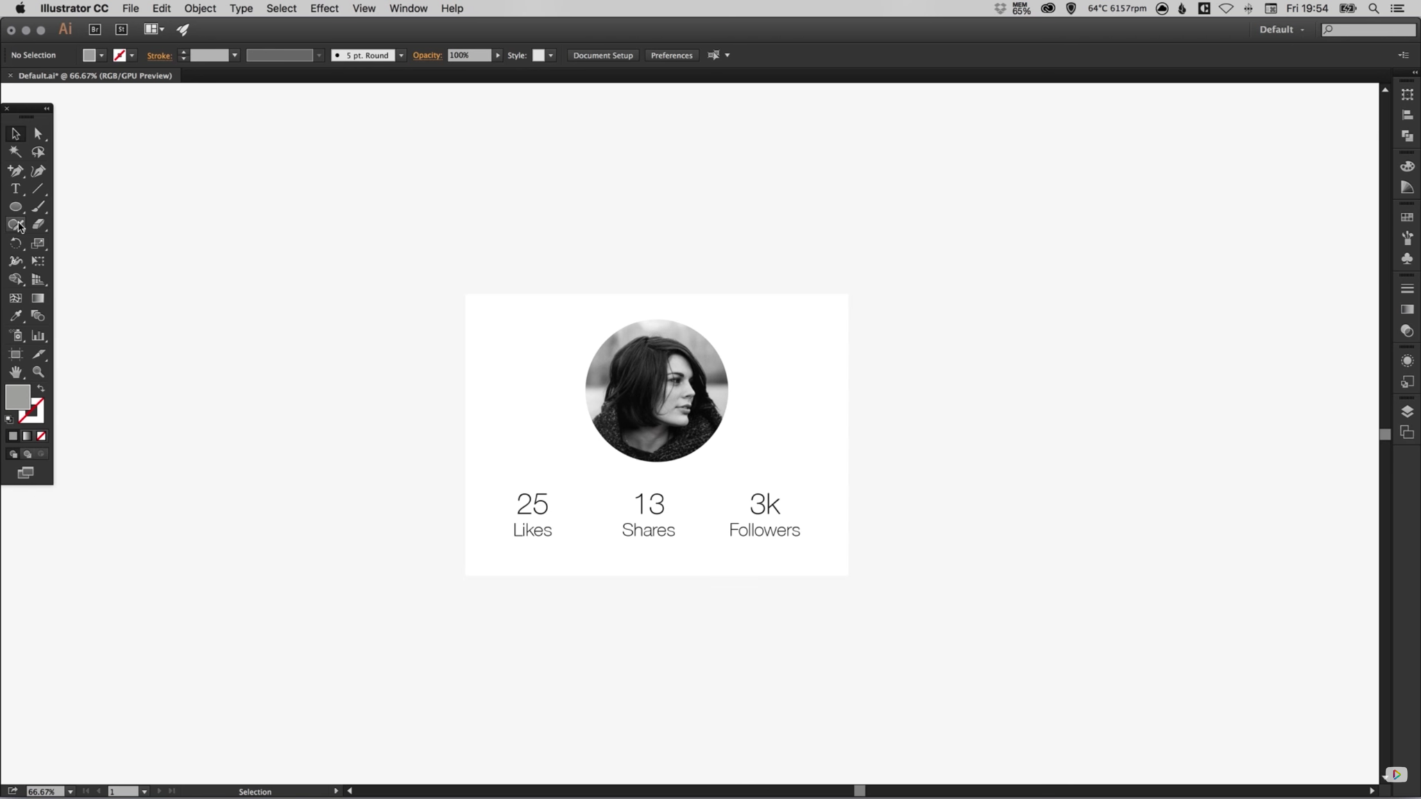 How to Design a Profile UI in Adobe Illustrator – Web Design Ledger