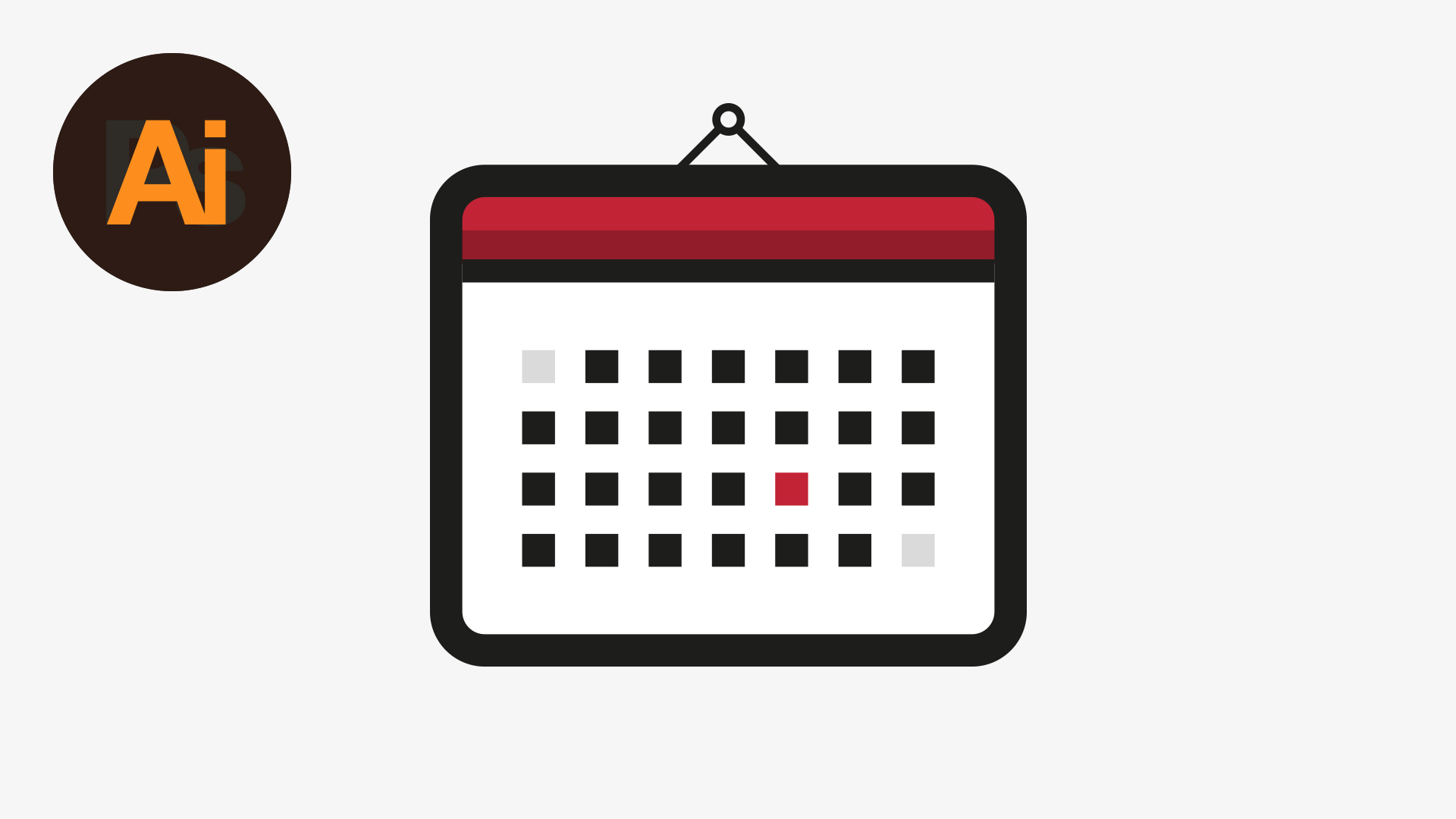 Draw a Calendar Icon in Illustrator