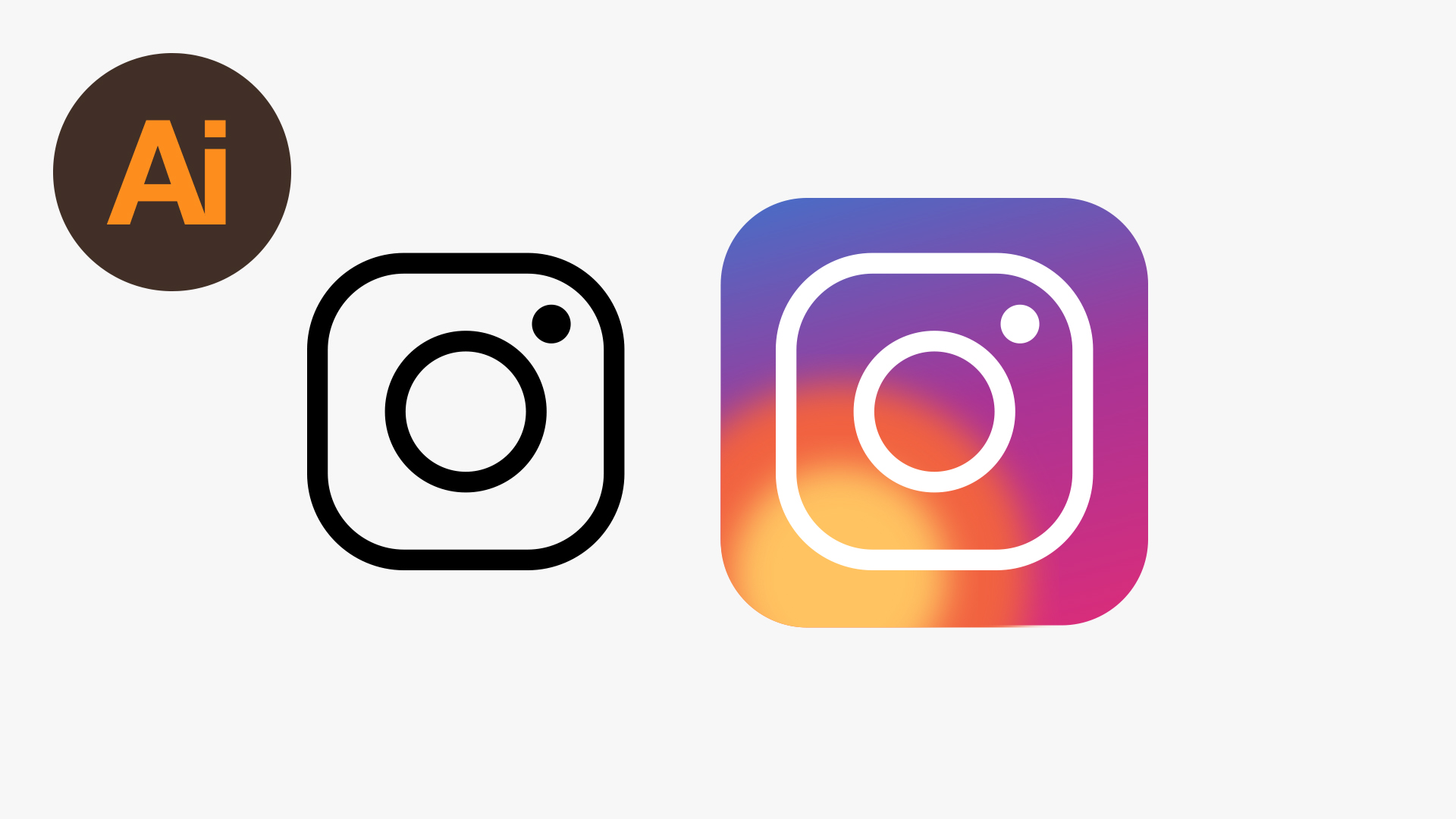 Draw the 2016 Instagram Logo in Illustrator