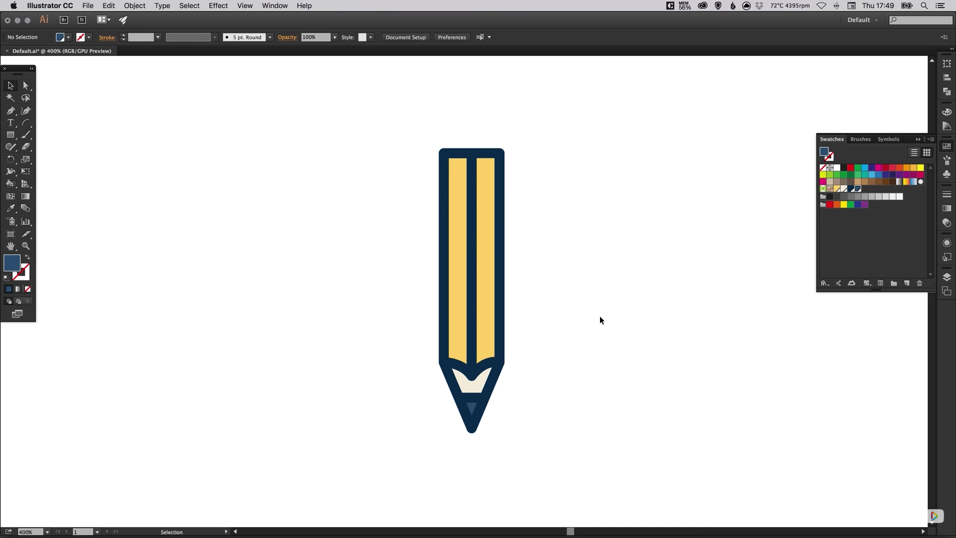 Draw a Vector Pencil Icon in Illustrator