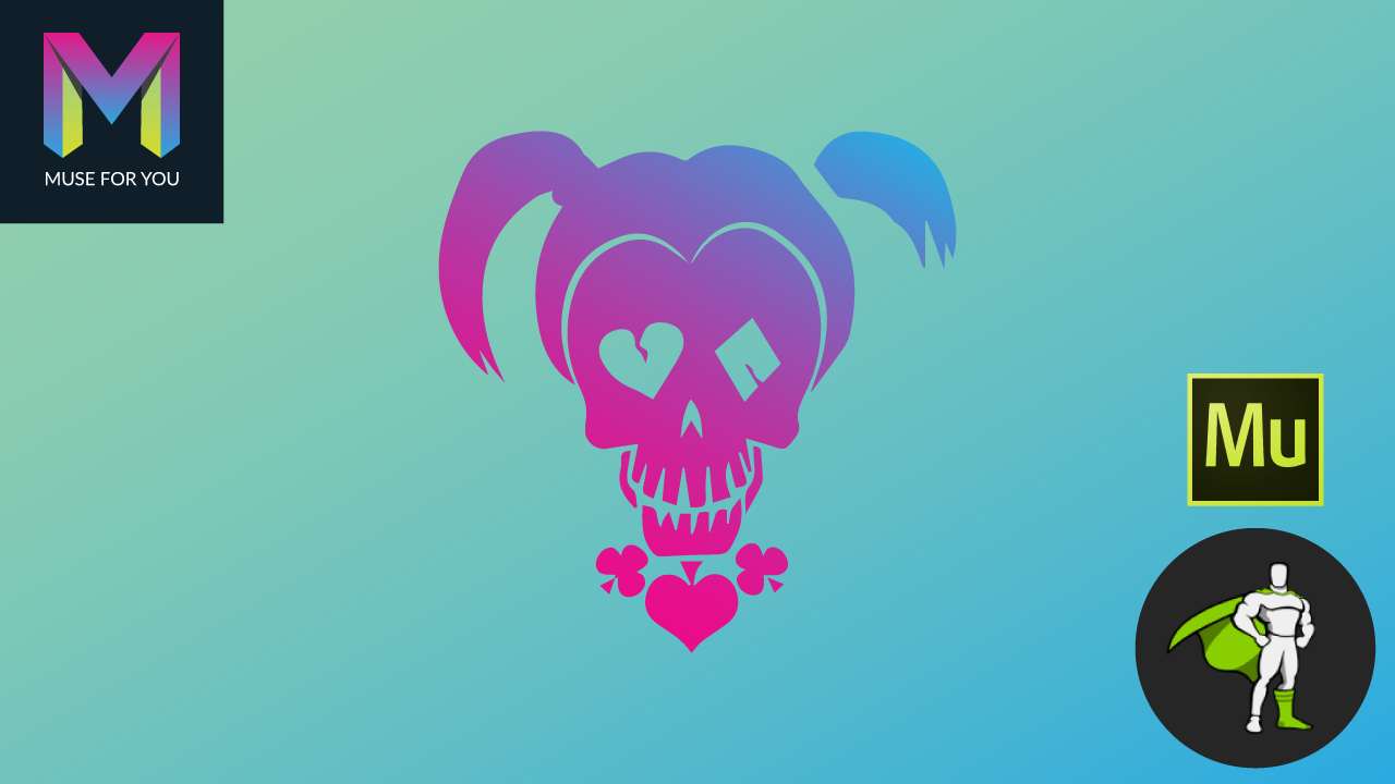 Muse For You - Suicide Squad Character Morphing - Adobe Muse CC