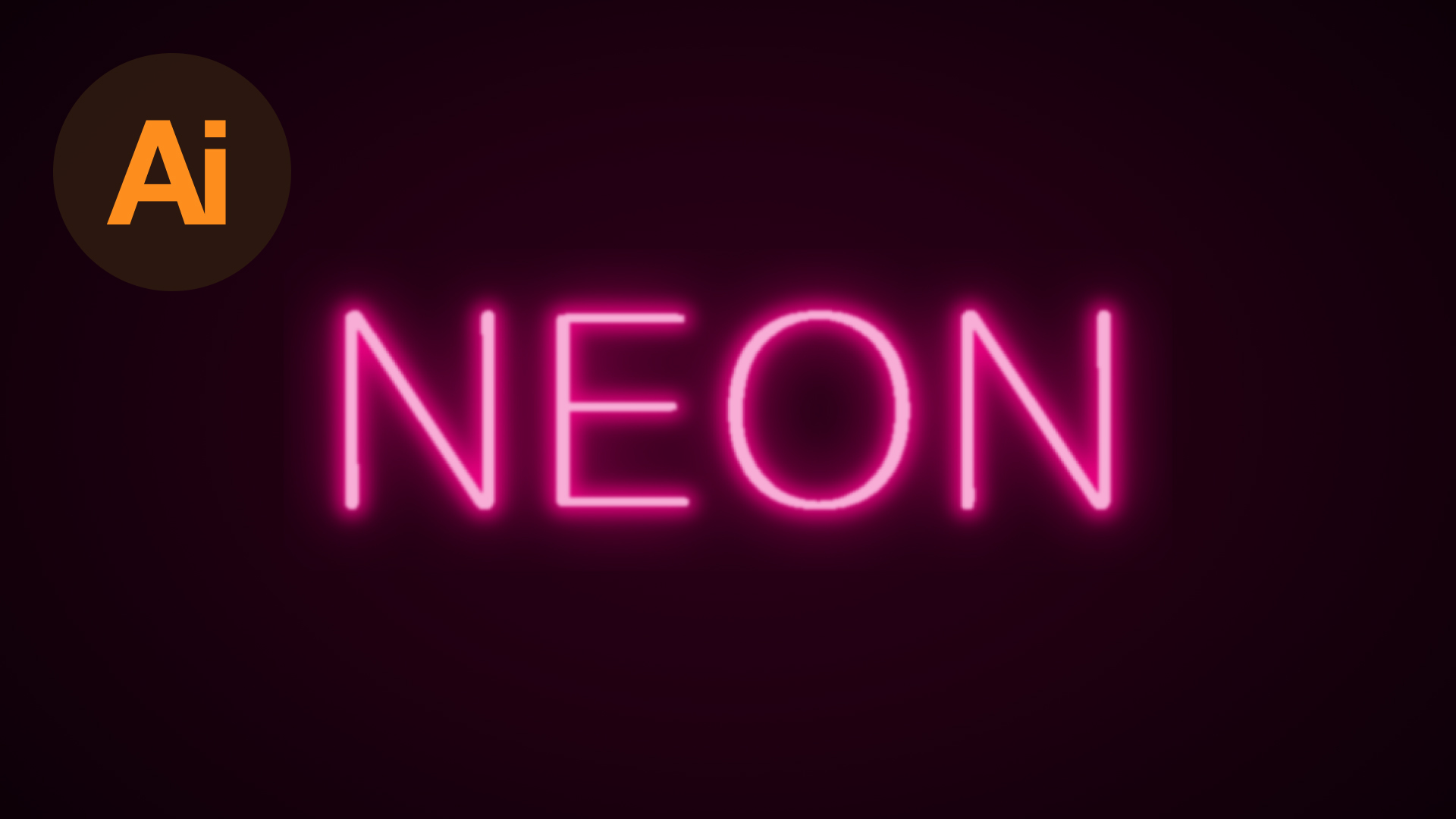 How To Create A Neon Text Effect In Adobe Illustrator