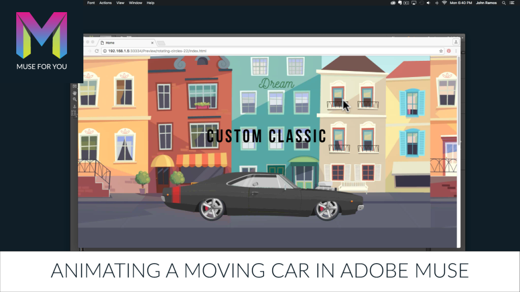 Muse For You - Animating a Moving Car in Adobe Muse - Adobe Muse CC