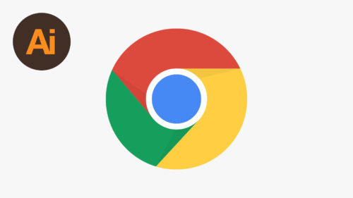 design google chrome logo in illustrator