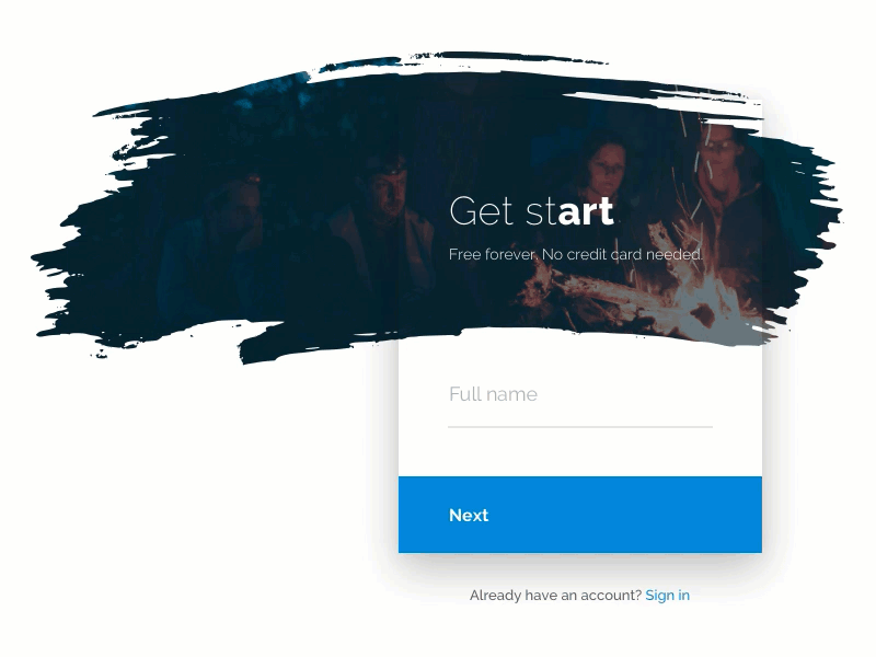Inspiration Login Screen on Android by Facebook - UI Garage