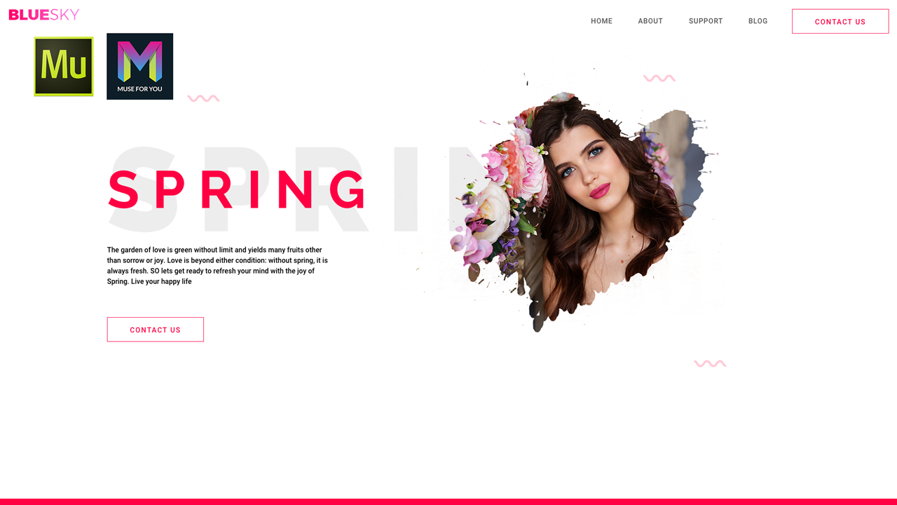 Creating a Spring Header in Adobe Muse - Adobe Muse CC - Muse For You